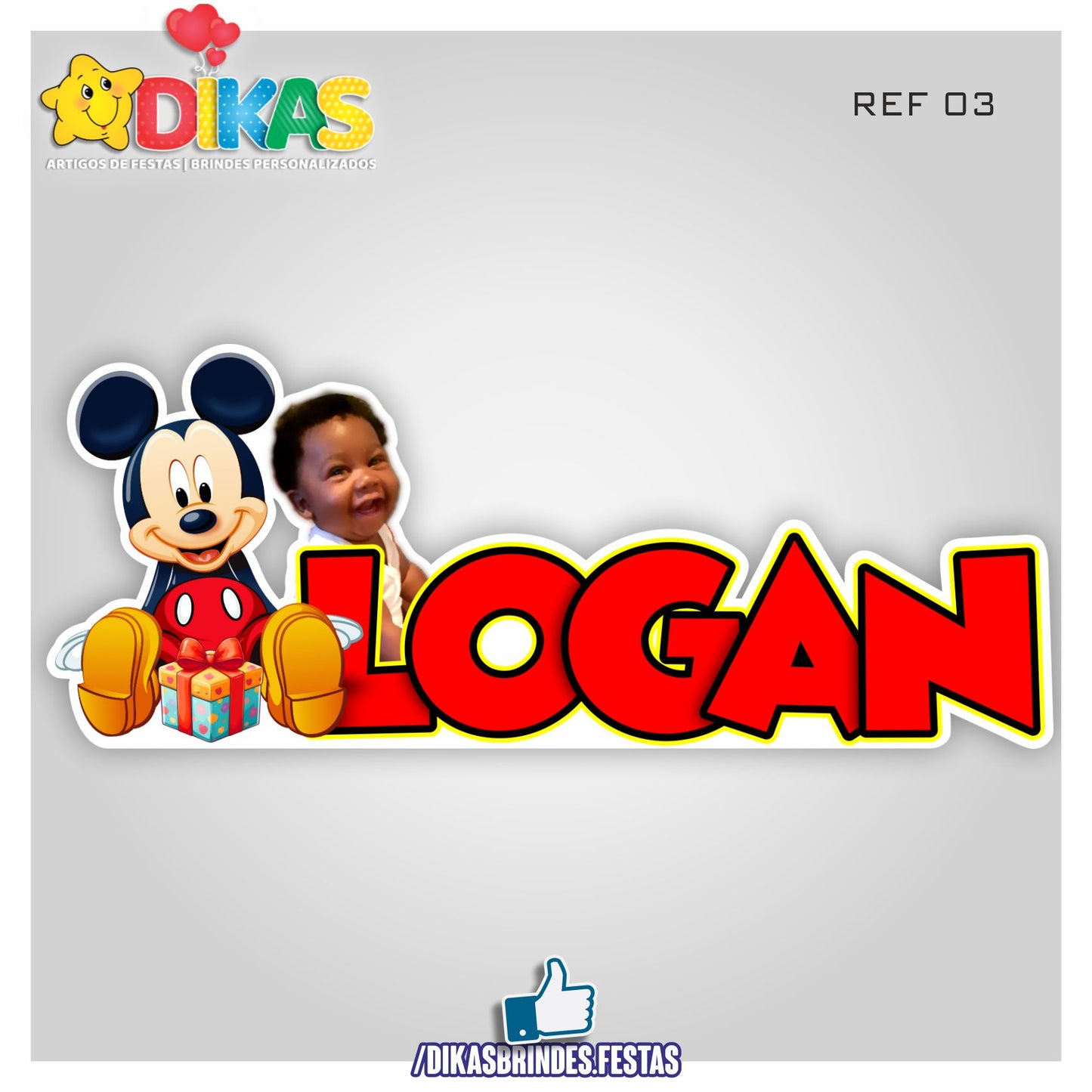 NOME DECORATIVO - MICKEY