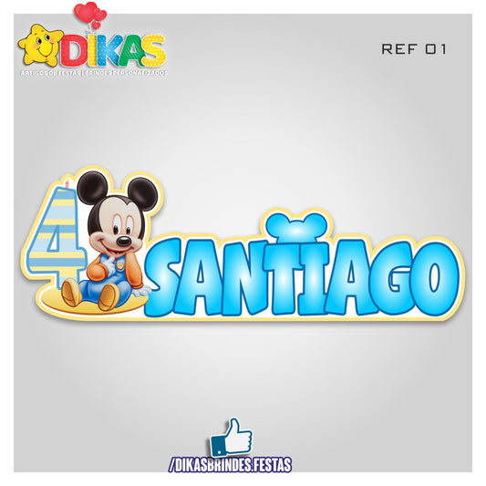 NOME DECORATIVO - MICKEY BABY