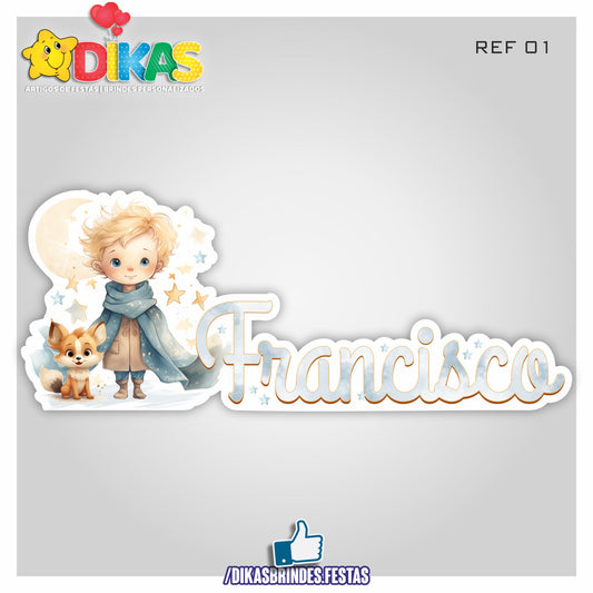 NOME DECORATIVO - PEQUENO PRÍNCIPE