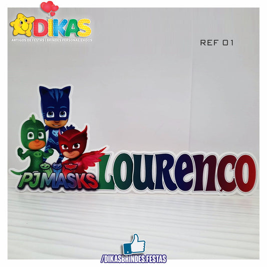 NOME DECORATIVO - PJMASKS