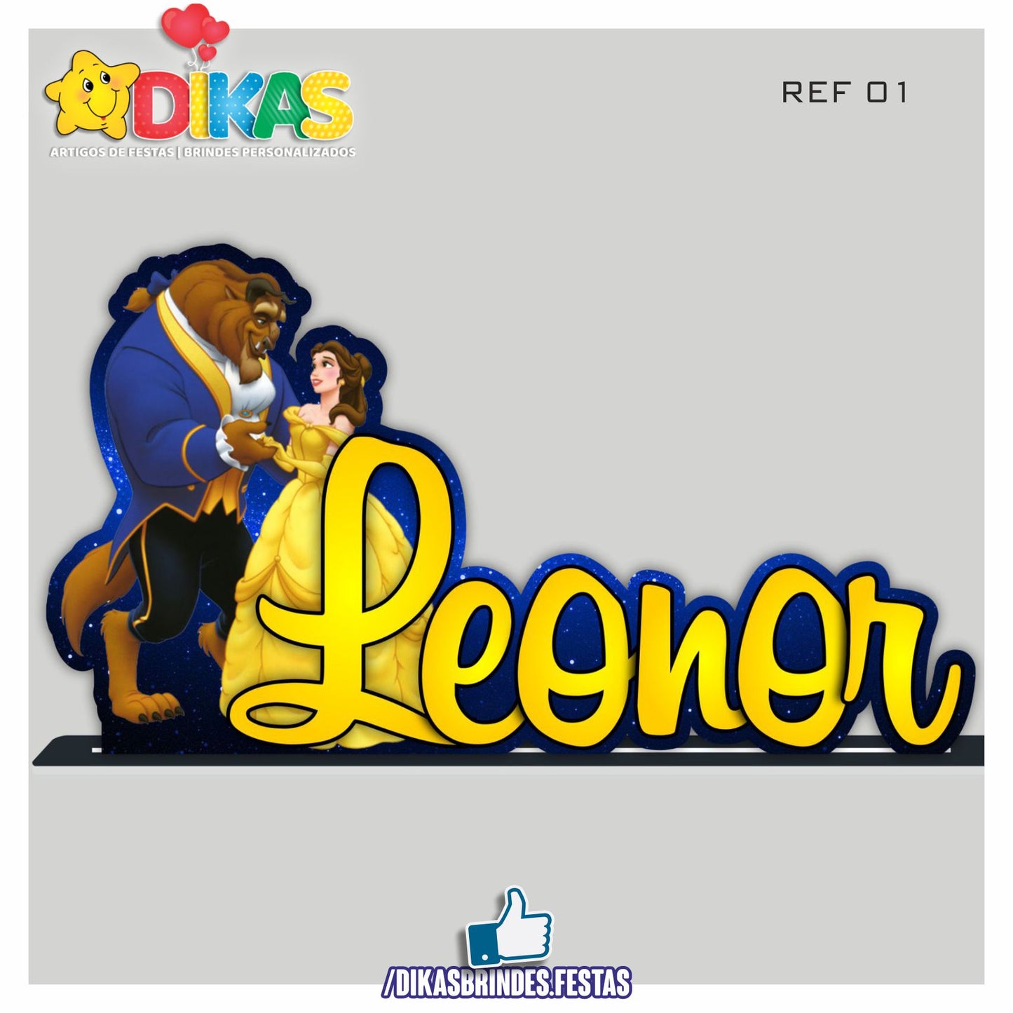 NOME DECORATIVO - A BELA E A FERA