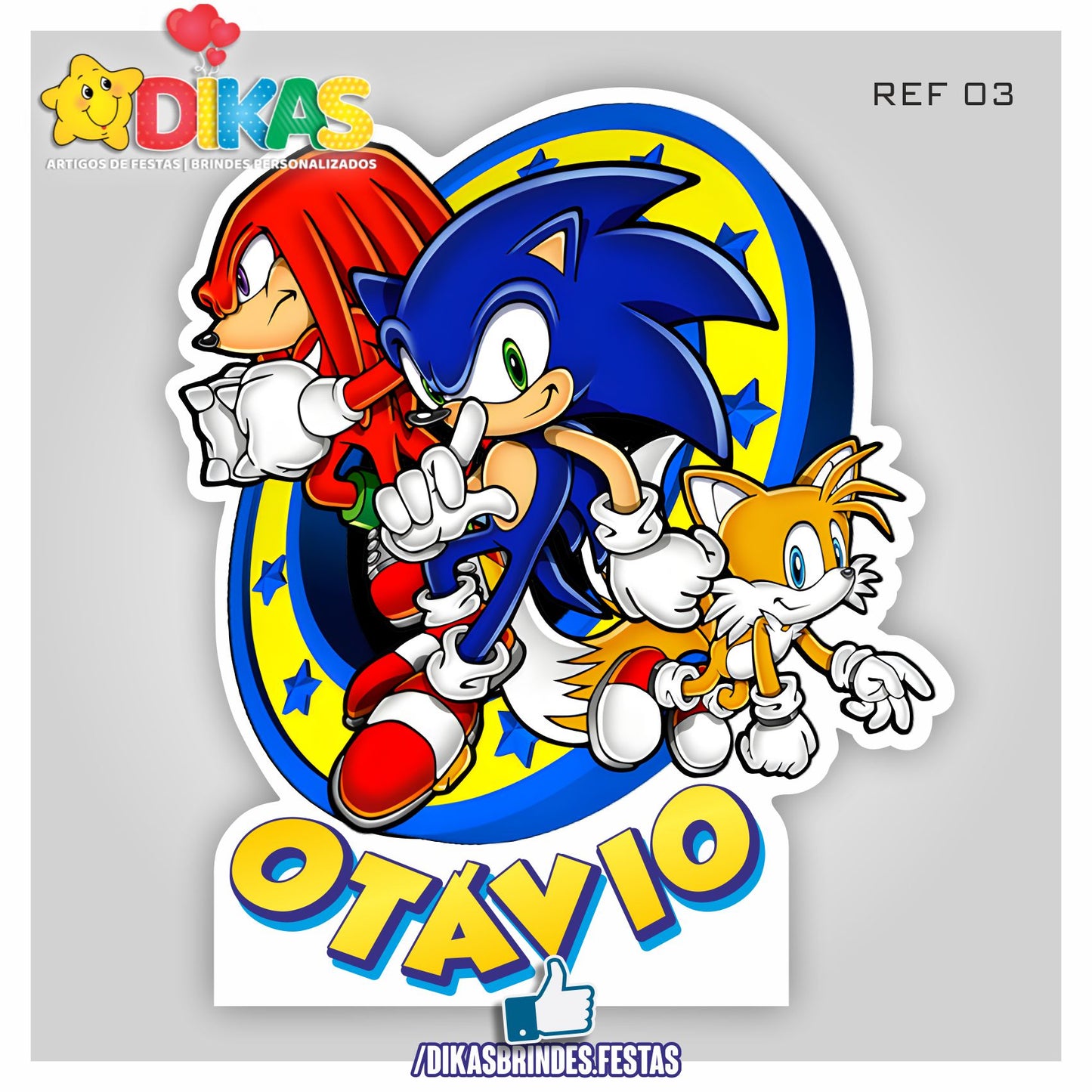 NOME DECORATIVO - SONIC
