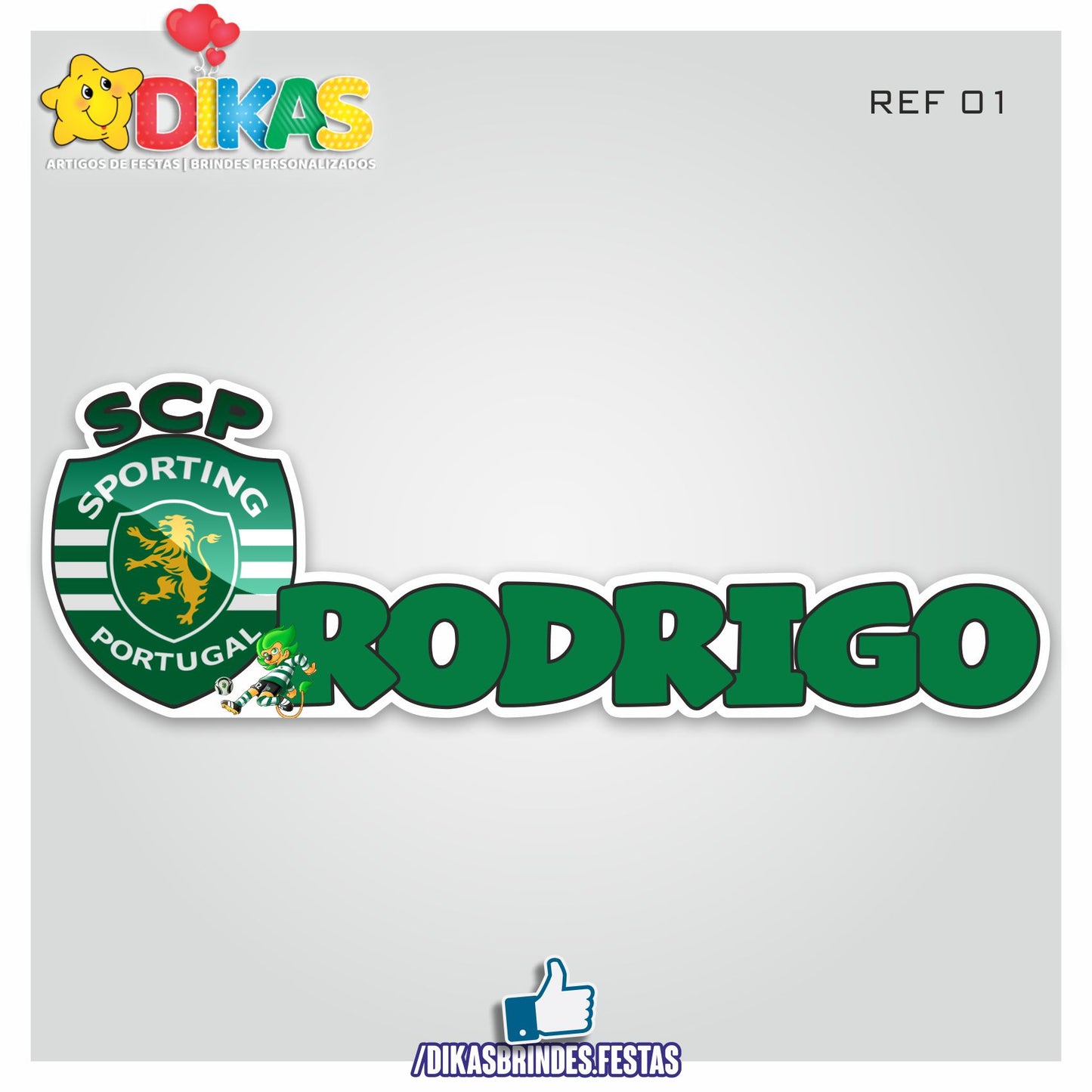 NOME DECORATIVO - FUTEBOL SPORTING