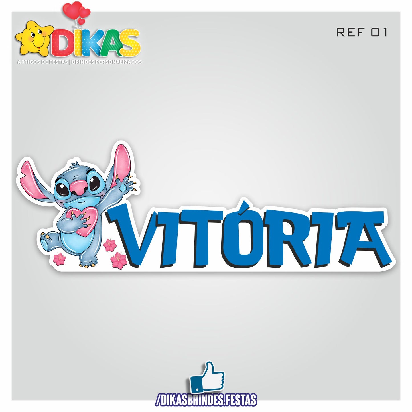 NOME DECORATIVO - STITCH