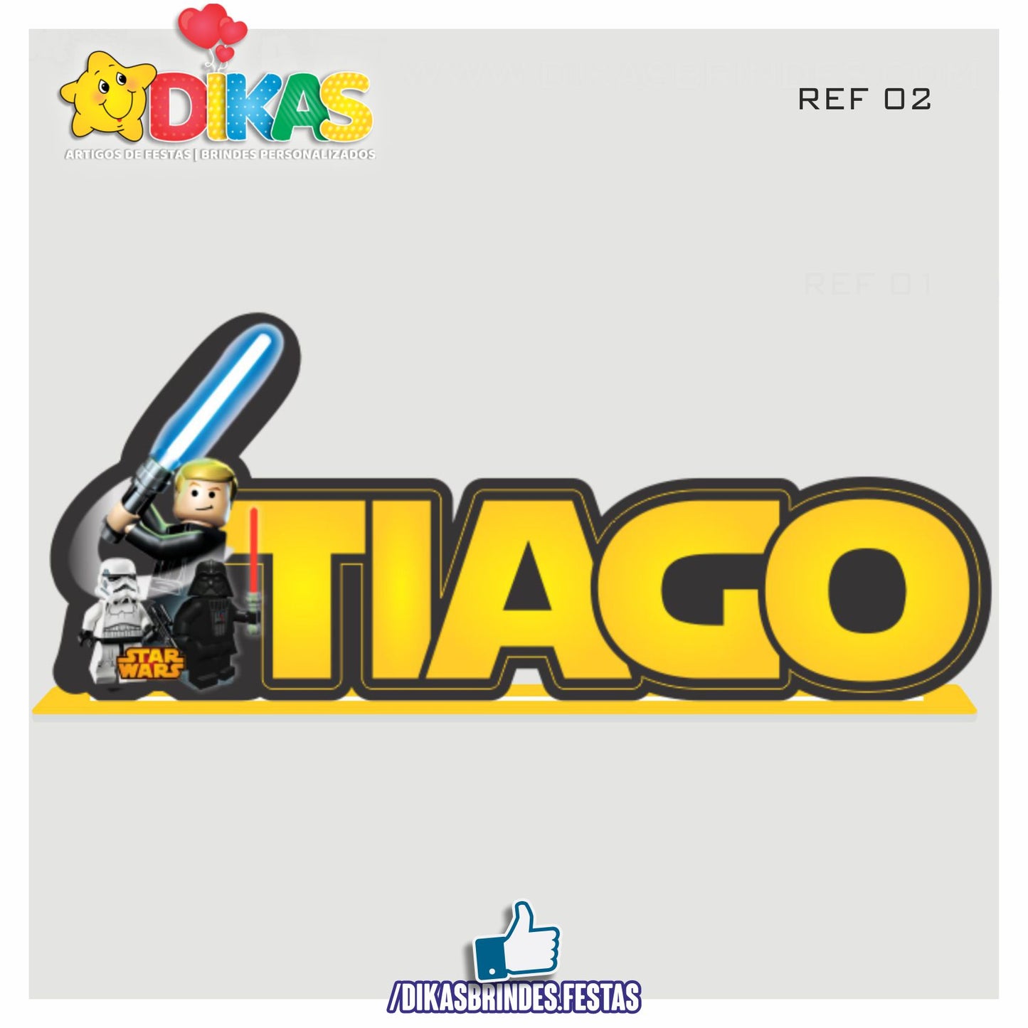 NOME DECORATIVO - STAR WARS