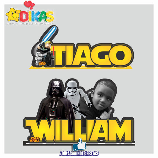 NOME DECORATIVO - STAR WARS