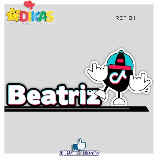 NOME DECORATIVO - TIK TOK