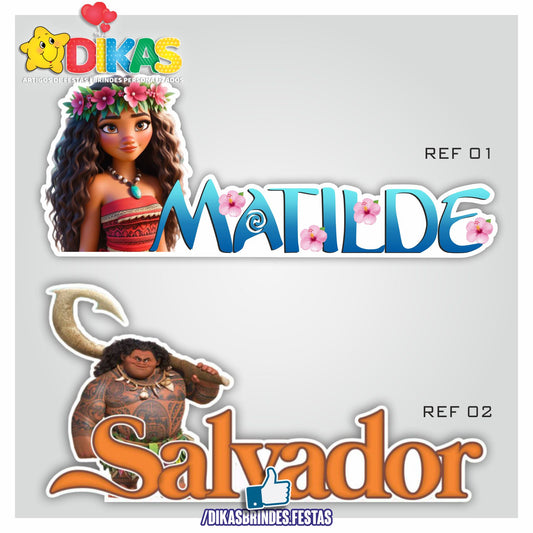 NOME DECORATIVO - VAIANA