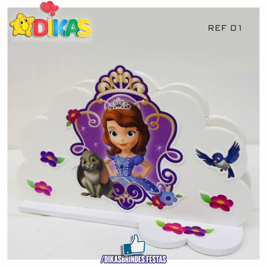 PORTA-GUARDANAPO EM PVC - PRINCESA SOFIA