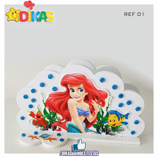 PORTA-GUARDANAPO EM PVC - PEQUENA SEREIA