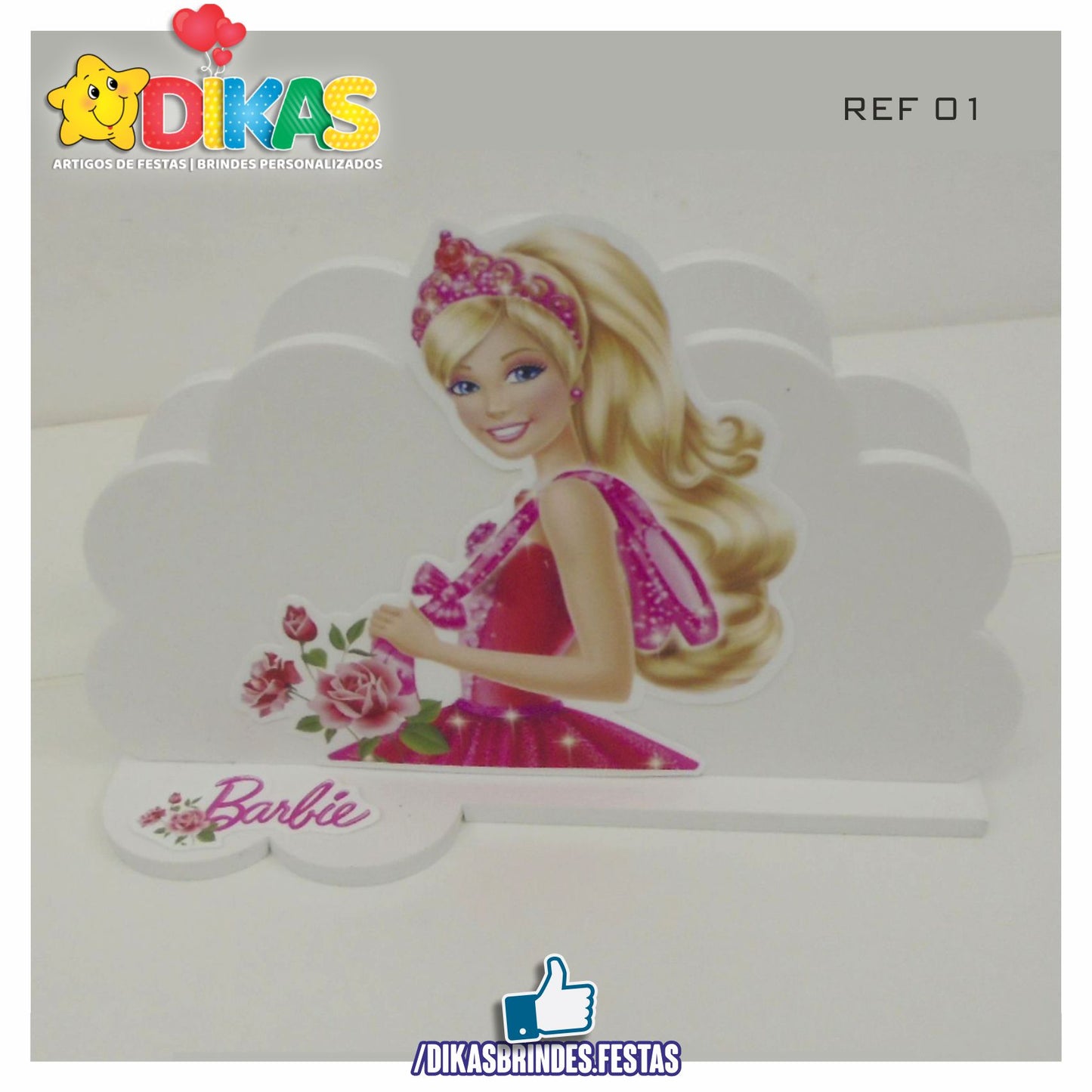 PORTA-GUARDANAPO EM PVC - BARBIE