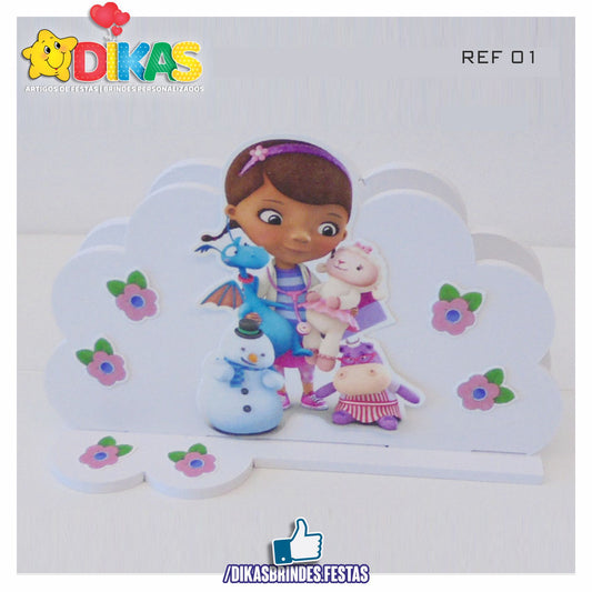 PORTA-GUARDANAPO EM PVC - DOUTORA BRINQUEDOS