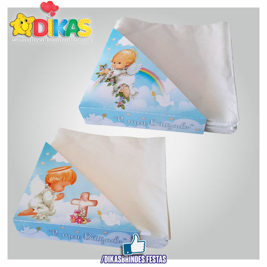 PORTA-GUARDANAPO EM PAPEL - BATIZADO