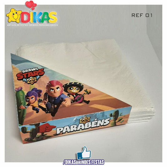 PORTA-GUARDANAPO EM PAPEL - BRAWL STARS