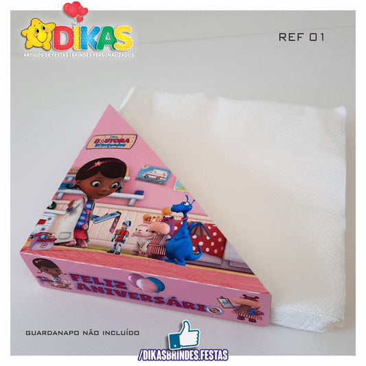 PORTA-GUARDANAPO EM PAPEL - DOUTORA BRINQUEDOS