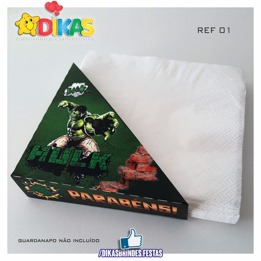 PORTA-GUARDANAPO EM PAPEL - HULK