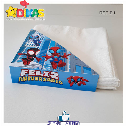 PORTA-GUARDANAPO EM PAPEL - SPIDEY