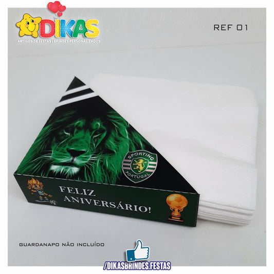 PORTA-GUARDANAPO EM PAPEL - FUTEBOL SPORTING