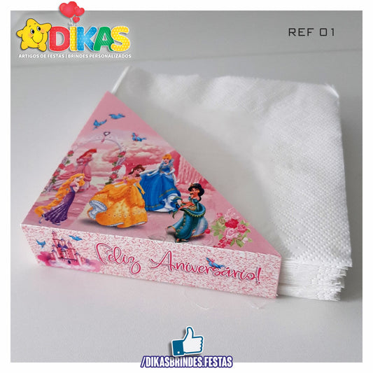 PORTA-GUARDANAPO EM PAPEL - PRINCESAS DISNEY