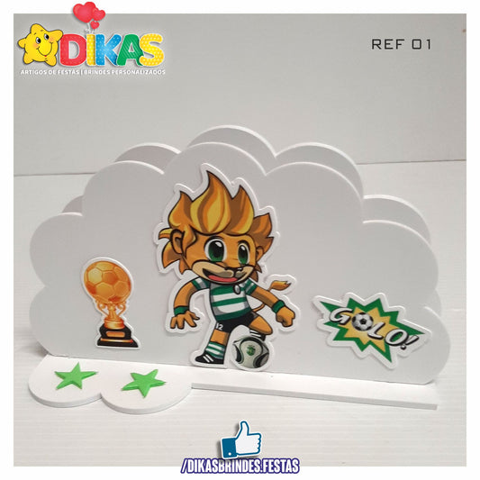 PORTA-GUARDANAPO EM PVC - FUTEBOL SPORTING
