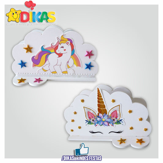PORTA-GUARDANAPO EM PVC - UNICÓRNIO