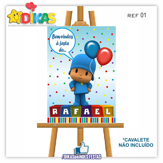 PLACARD DE ENTRADA PERSONALIZADO - POCOYO