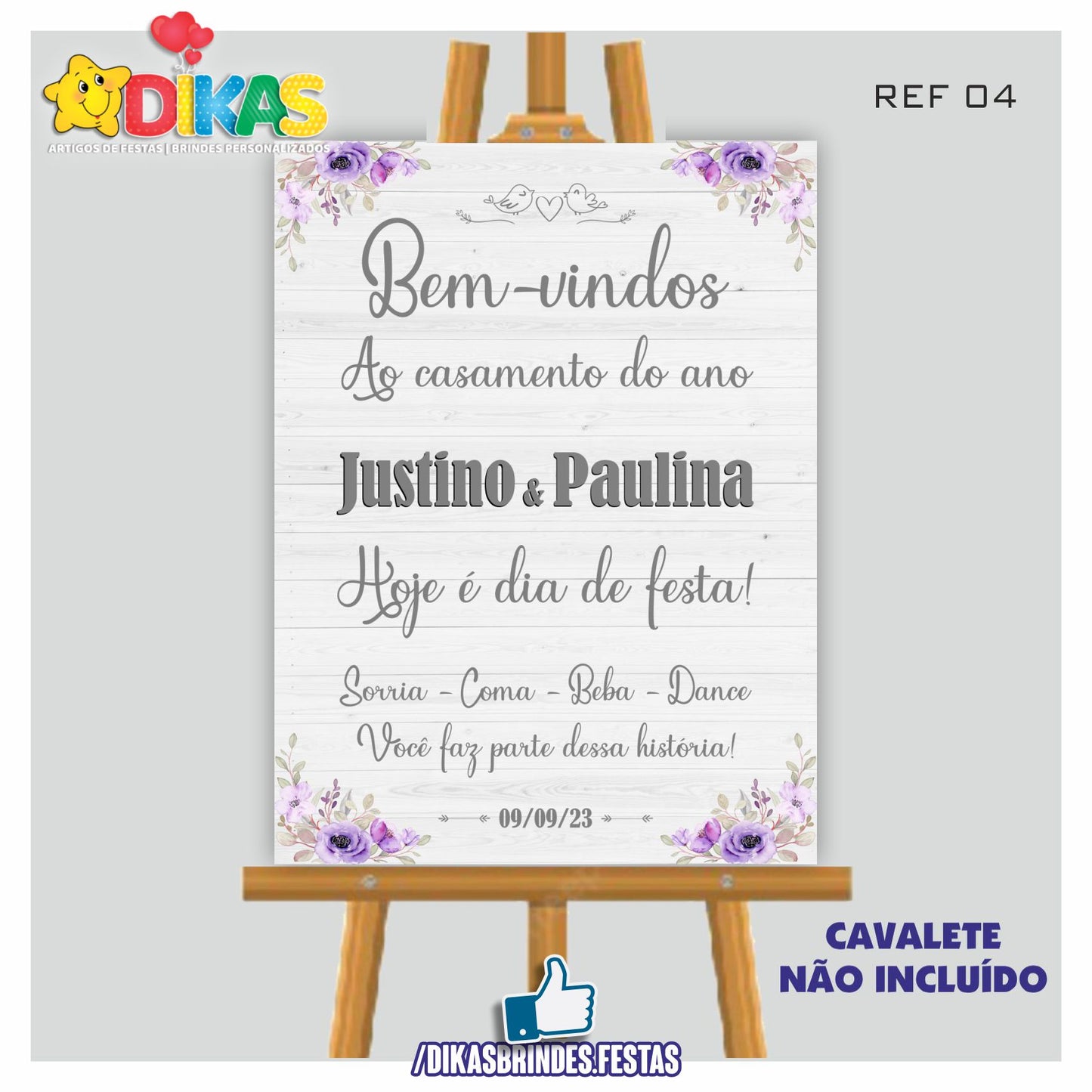 PLACARD DE ENTRADA PERSONALIZADO - CASAMENTO / BODAS