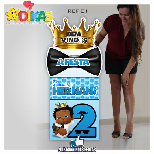 PLACARD DE ENTRADA PERSONALIZADO - BOSS BABY