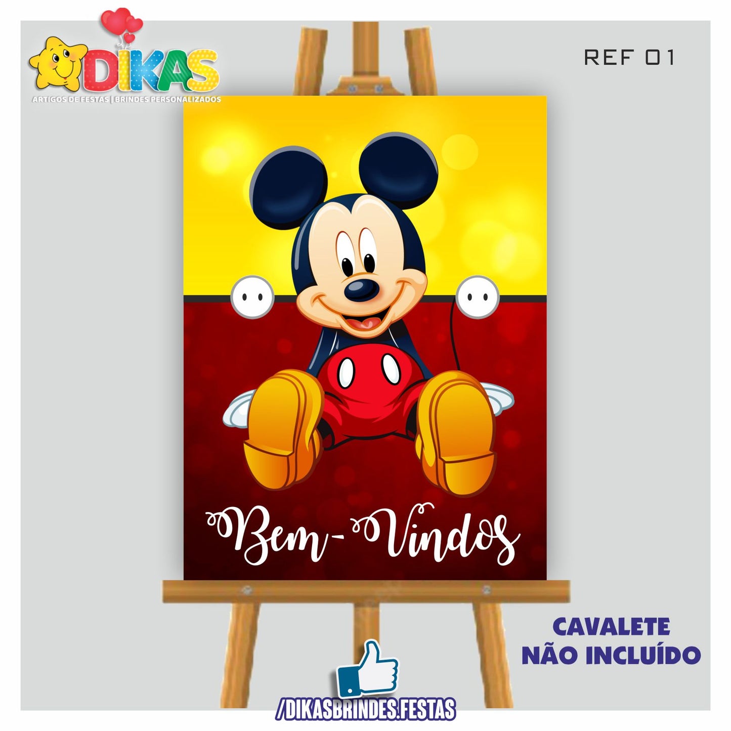 PLACARD DE ENTRADA PERSONALIZADO - MICKEY