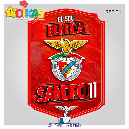 PLACAR PERSONALIZADO - FUTEBOL BENFICA