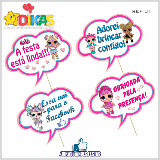 PLAQUINHAS DIVERTIDAS P/ FOTOS - LOL