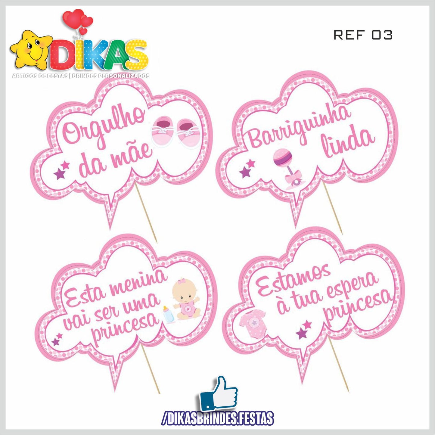 PLAQUINHAS DIVERTIDAS P/ FOTOS - BEBÉ