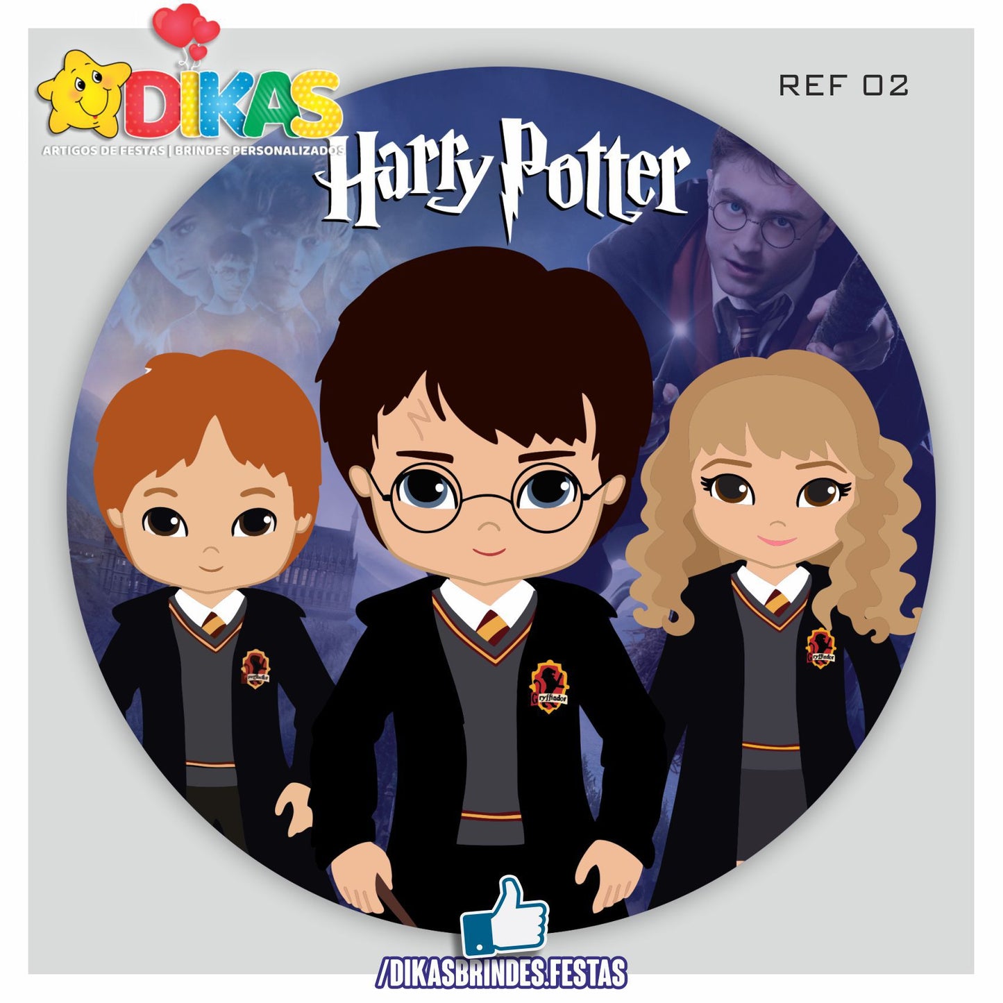 PAINEL CENÁRIO REDONDO - HARRY POTTER