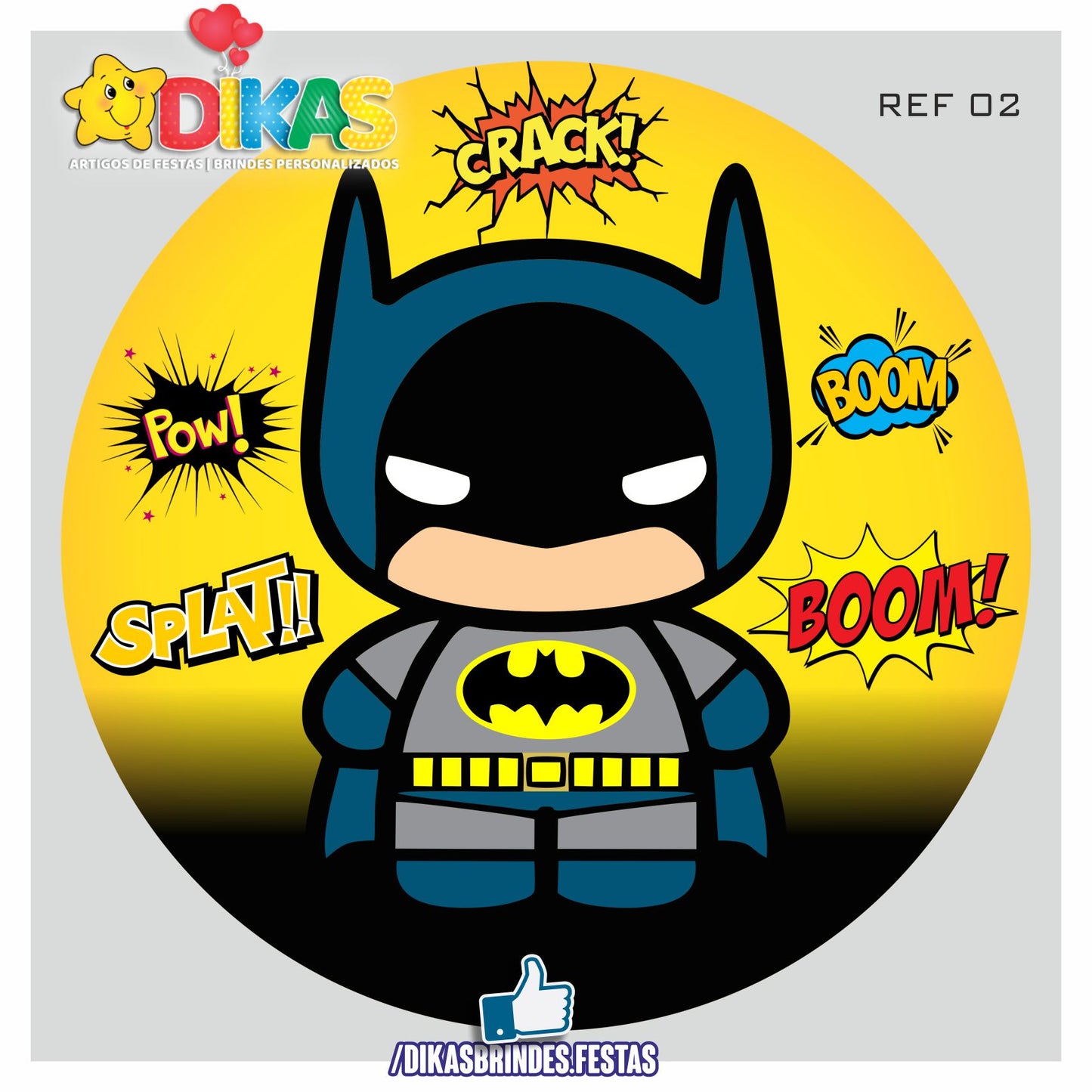 PAINEL CENÁRIO REDONDO - BATMAN