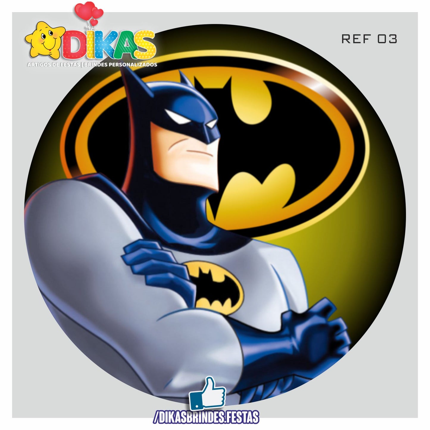 PAINEL CENÁRIO REDONDO - BATMAN