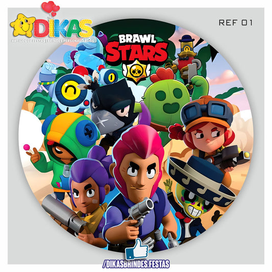 PAINEL CENÁRIO REDONDO - BRAWL STARS