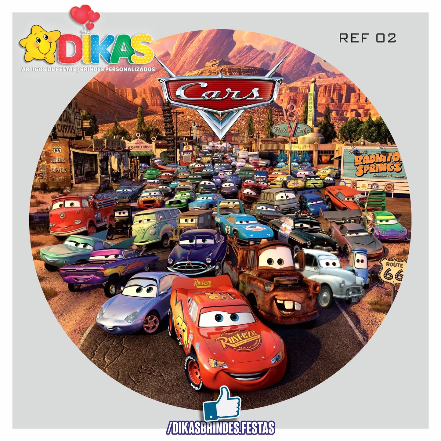 PAINEL CENÁRIO REDONDO - CARS