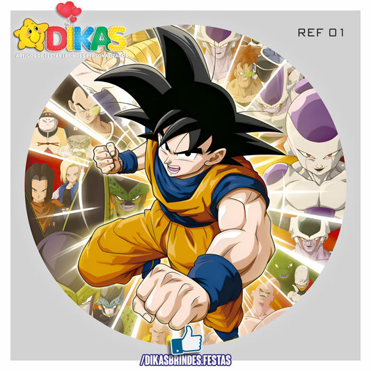 PAINEL CENÁRIO REDONDO - DRAGON BALL