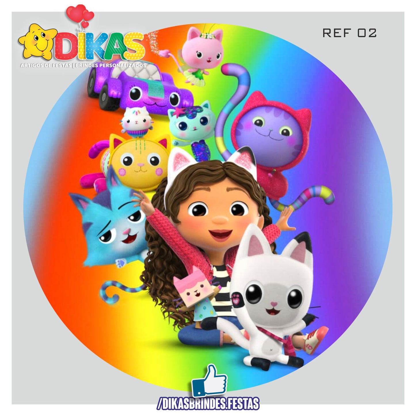 PAINEL CENÁRIO REDONDO - GABBY