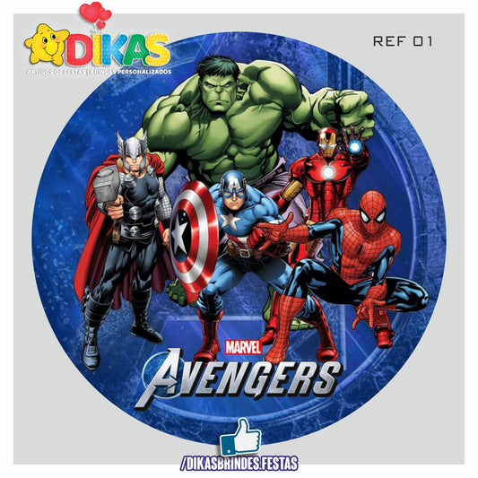 PAINEL CENÁRIO REDONDO - AVENGERS