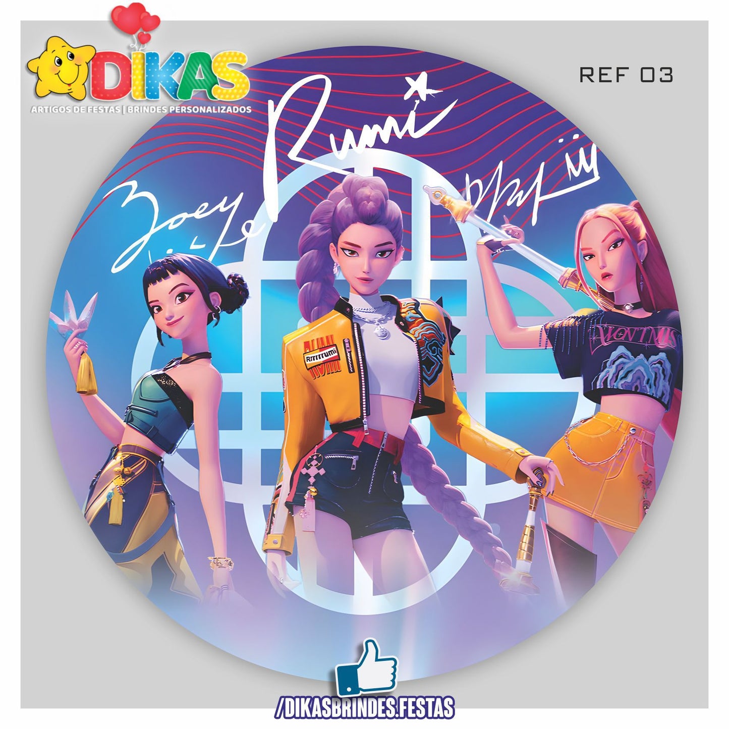 PAINEL CENÁRIO REDONDO - Guerreiras do K-POP