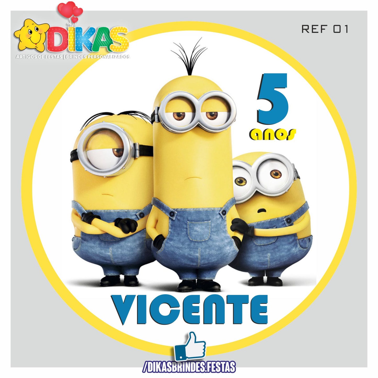 PAINEL CENÁRIO REDONDO - MINIONS