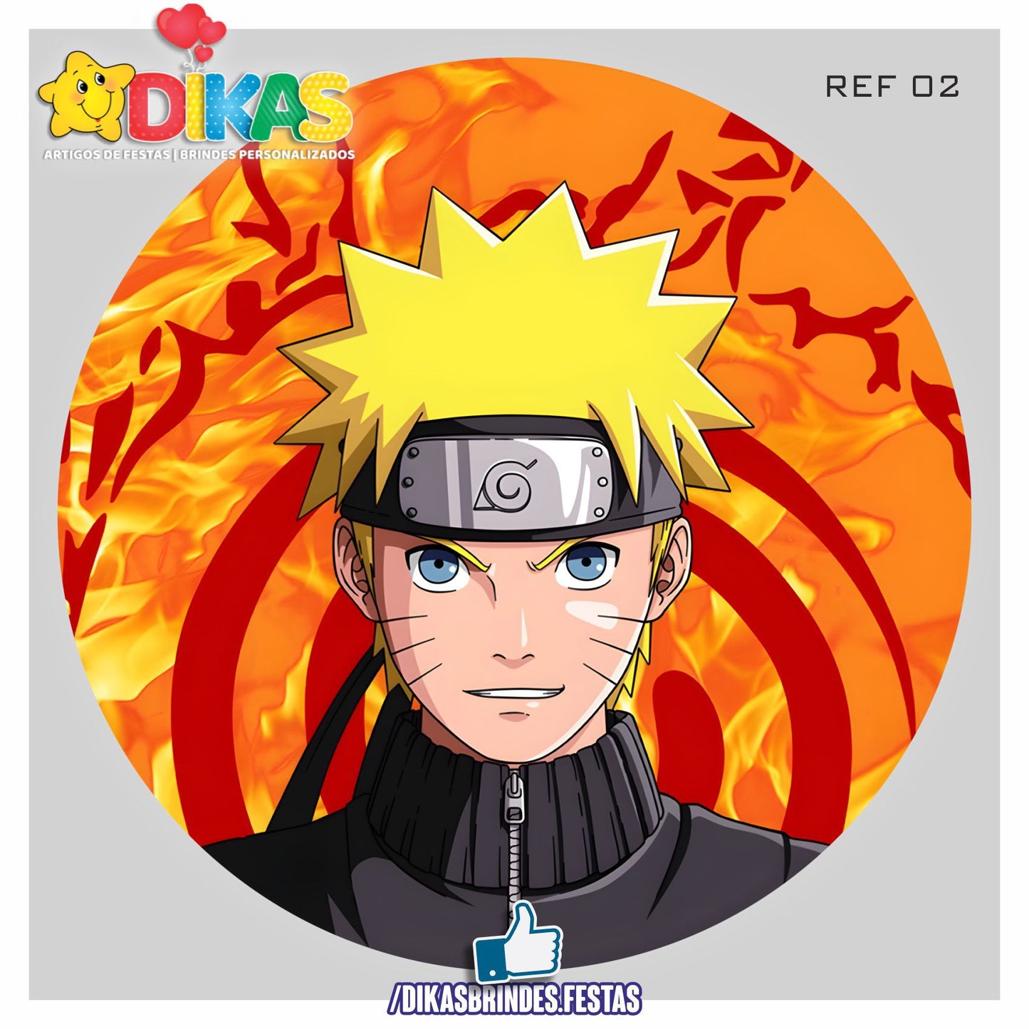 PAINEL CENÁRIO REDONDO - NARUTO