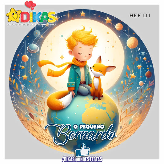 PAINEL CENÁRIO REDONDO - PEQUENO PRÍNCIPE