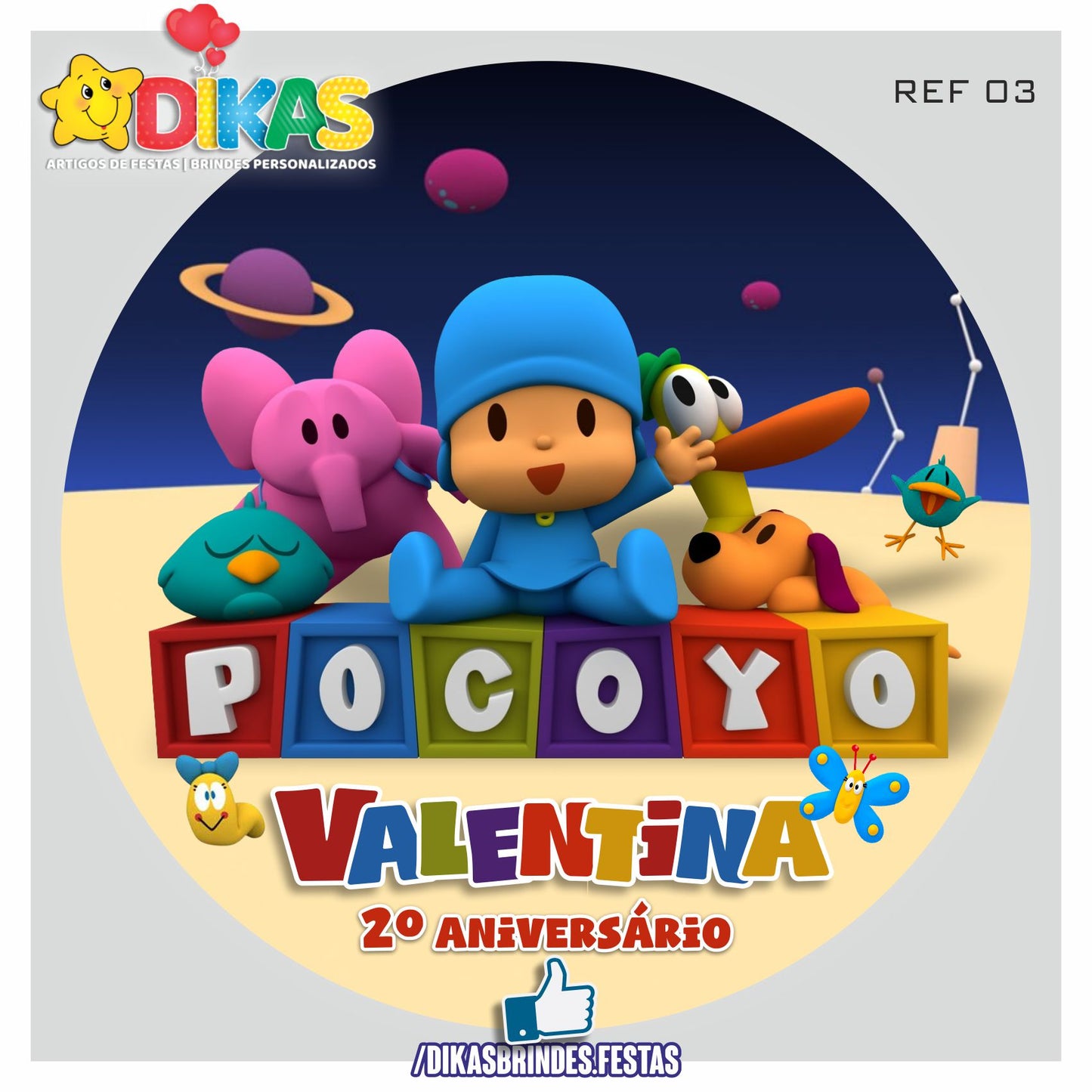 PAINEL CENÁRIO REDONDO - POCOYO