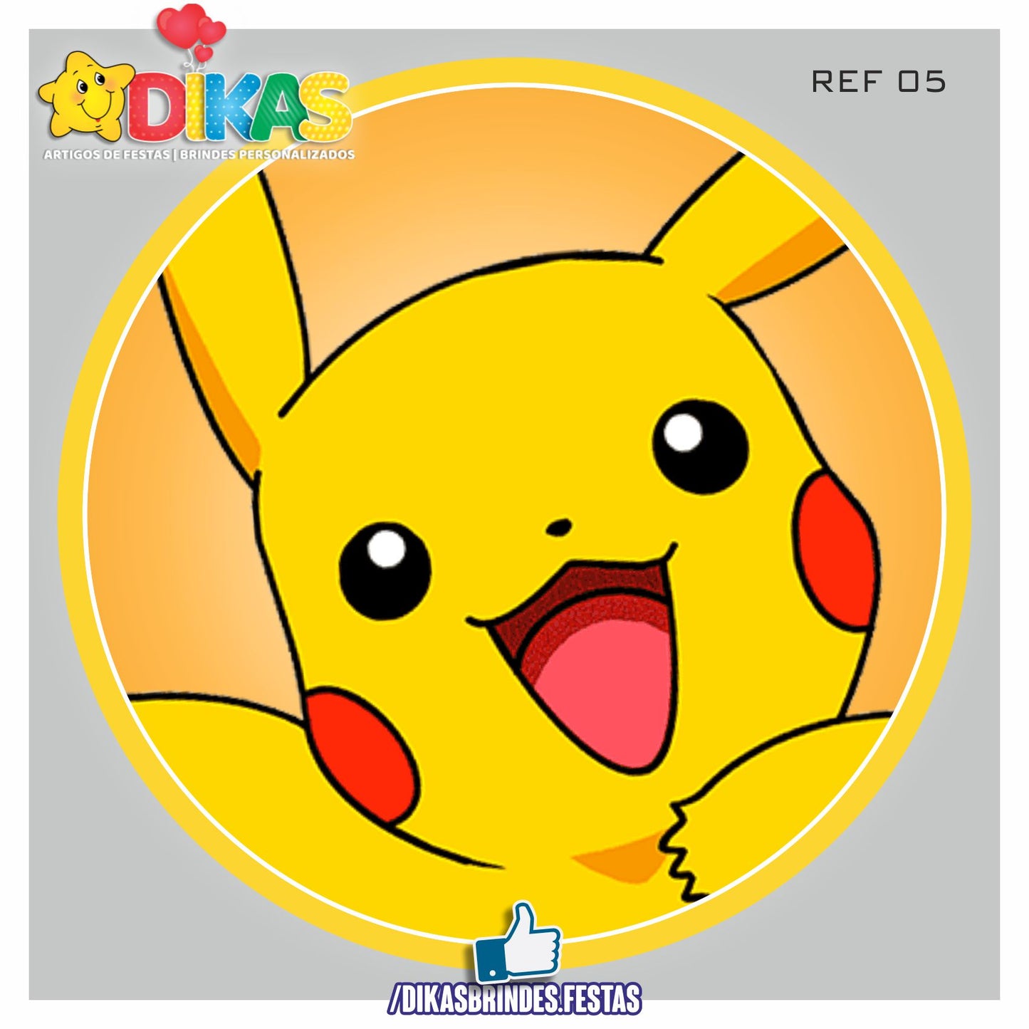 PAINEL CENÁRIO REDONDO - POKÉMON