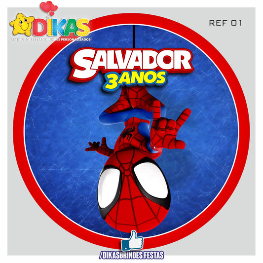 PAINEL CENÁRIO REDONDO - SPIDEY