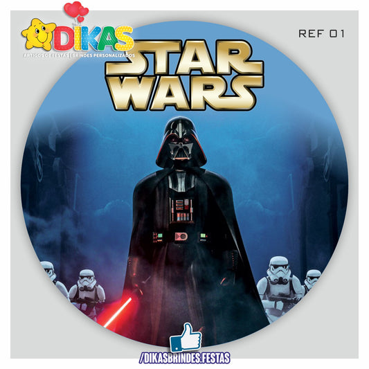 PAINEL CENÁRIO REDONDO - STAR WARS