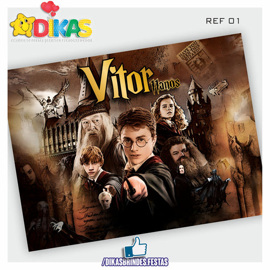 PAINEL TEMÁTICO E/OU PERSONALIZADO - HARRY POTTER