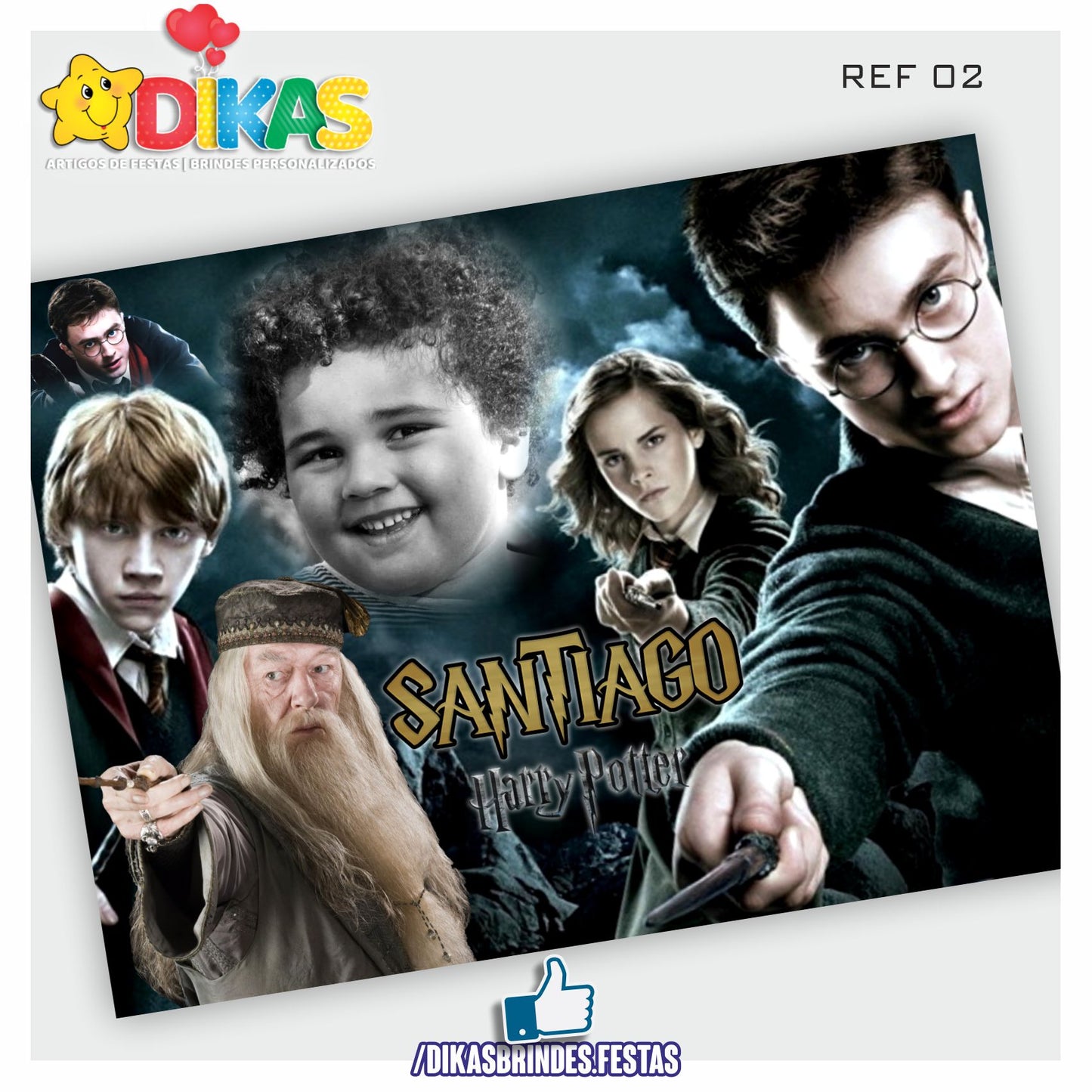 PAINEL TEMÁTICO E/OU PERSONALIZADO - HARRY POTTER